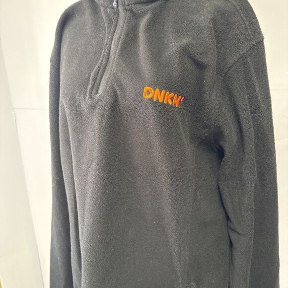 Dunkin' Donuts Logo Jacket Fleece Pullover Size Large - Picture 2 of 7